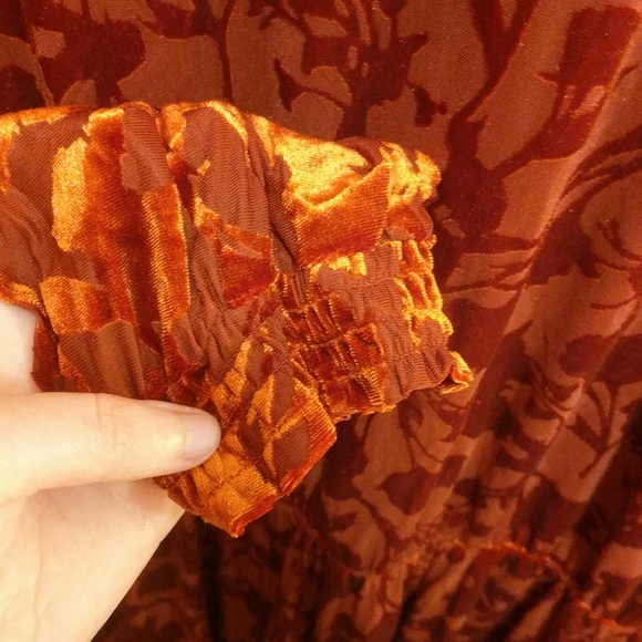 Burnout Velvet Dress - Picture 3 of 3